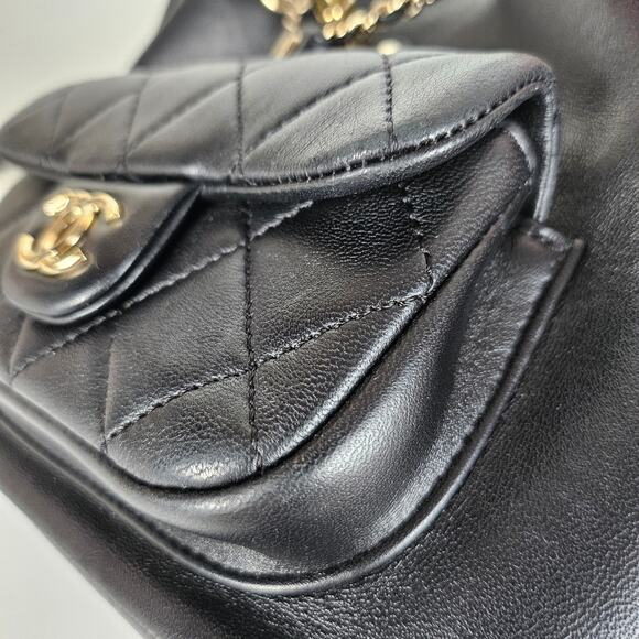 Chanel Small Lambskin Backpack Black - Picture 8 of 15